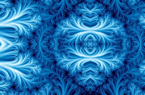 Blue fractal ice