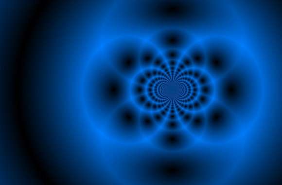Blue fractal tunnel