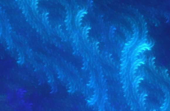 Blue fractal waves