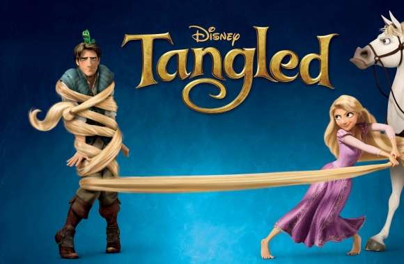 2010 Tangled Rapunzel, Flynn, Maximus