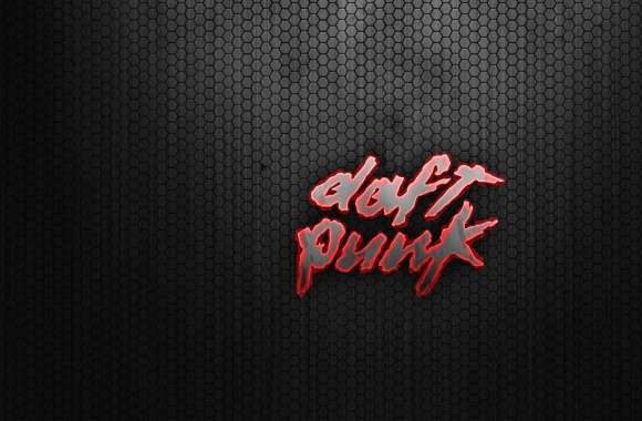 Daft Punk Logo Red