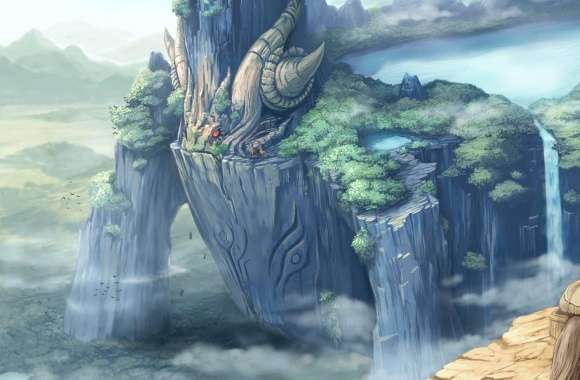 Dragon Castle Fantasy Art