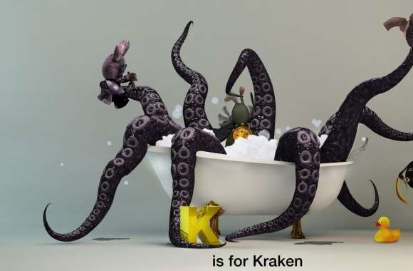 Funny Kraken Monster