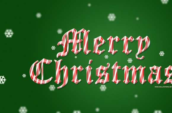 Merry Christmas 2016 Green Background