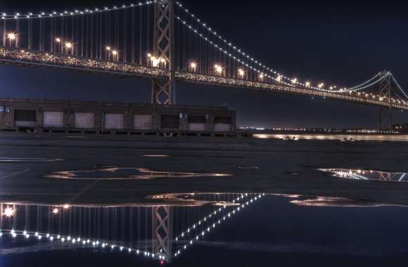 Bay Bridge At Night