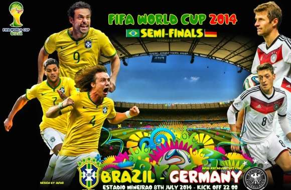 BRAZIL - GERMANY SEMI-FINALS WORLD CUP 2014