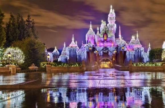 Sleeping Beauty Castle Christmas at Disneyland