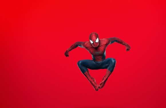 Spider Man Jumping (Red Background)