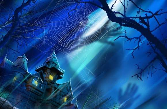 Spooky House Night Hallowmas Halloween