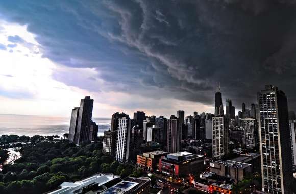 Storm Clouds Over Chicago