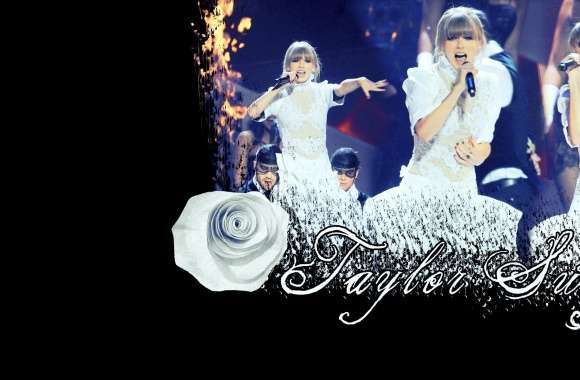 Taylor Swift in White Dress