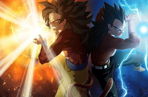 Vegeta and Goku by Madan