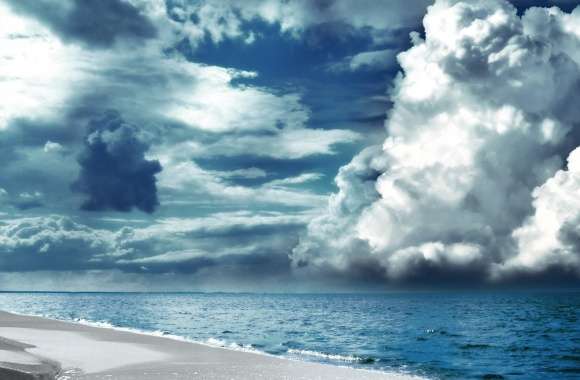 Cloudy Sky Seaside