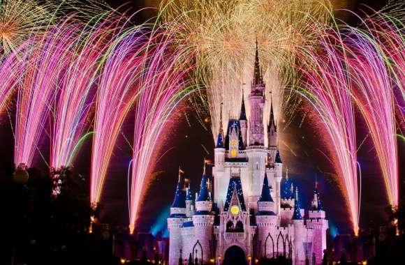 Fireworks Over Cinderella Castle