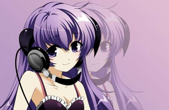 Anime Girl Listening Music