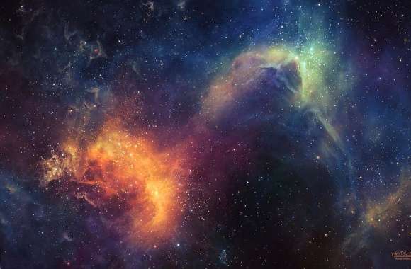 Multicolor nebula