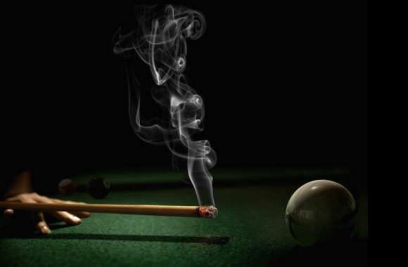 Weird smoking billiard