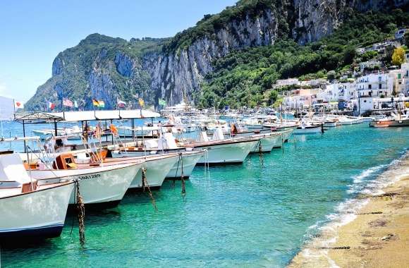 Capri italy boats