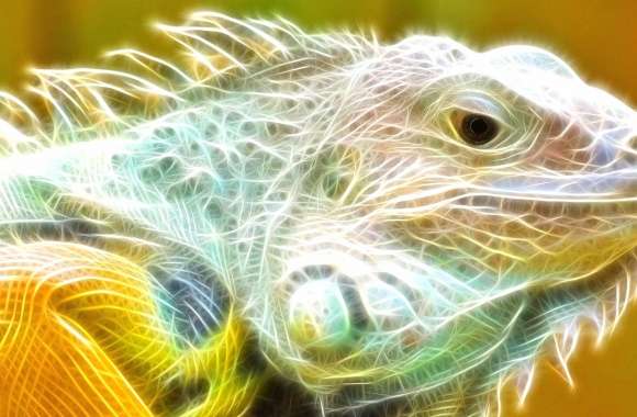 Iguana 3d digital art