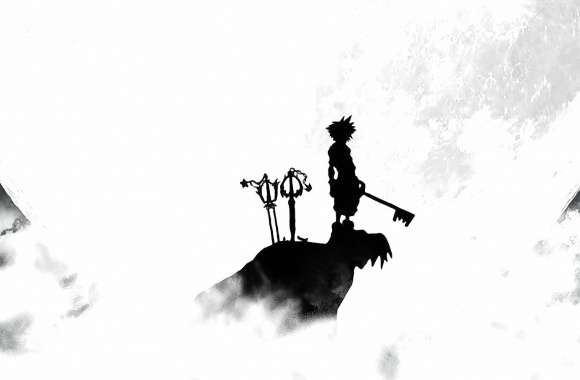 Kingdom Hearts 3 warrior on the cliff