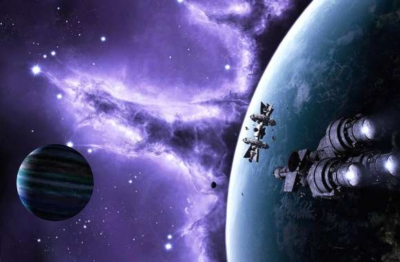 Spaceships near planet