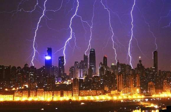 Storm in china city