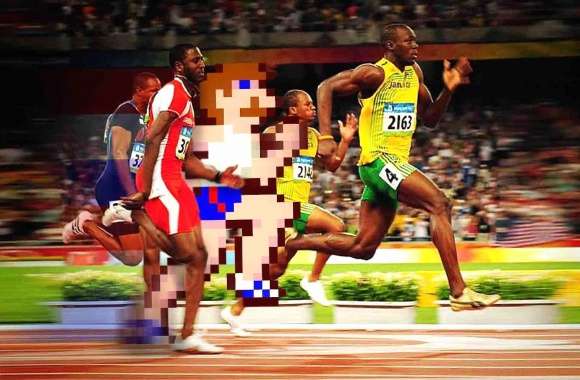 Weird pixeled runner
