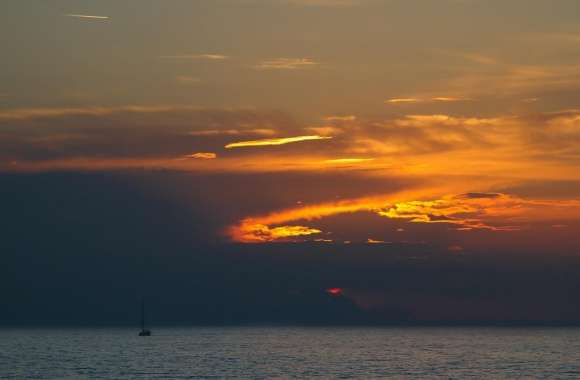 At Sea, Sunset