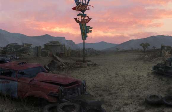 Fallout New Vegas Concept Art - Junkyard