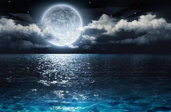 Moon and Ocean
