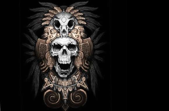 Skull Aztec