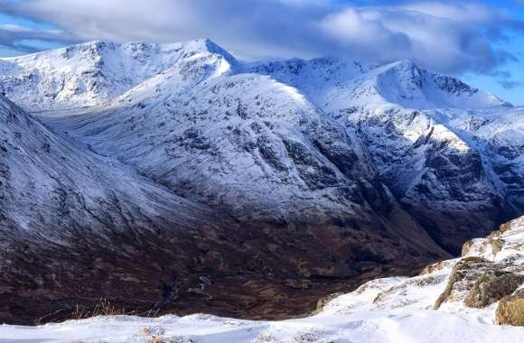 The Lost Valley, Scotland, Mountains, Winter